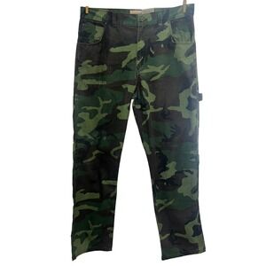 Work King‎ Camo Cargo Pants Men's Relaxed Fit Workwear Carpenter Utility